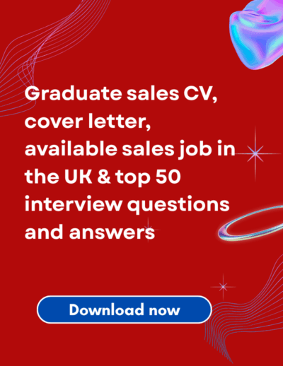 Graduate sales CV and cover letter 800x1200